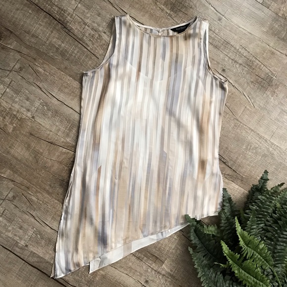 White House | Black Market Asymmetrical Blouse - Picture 1 of 7